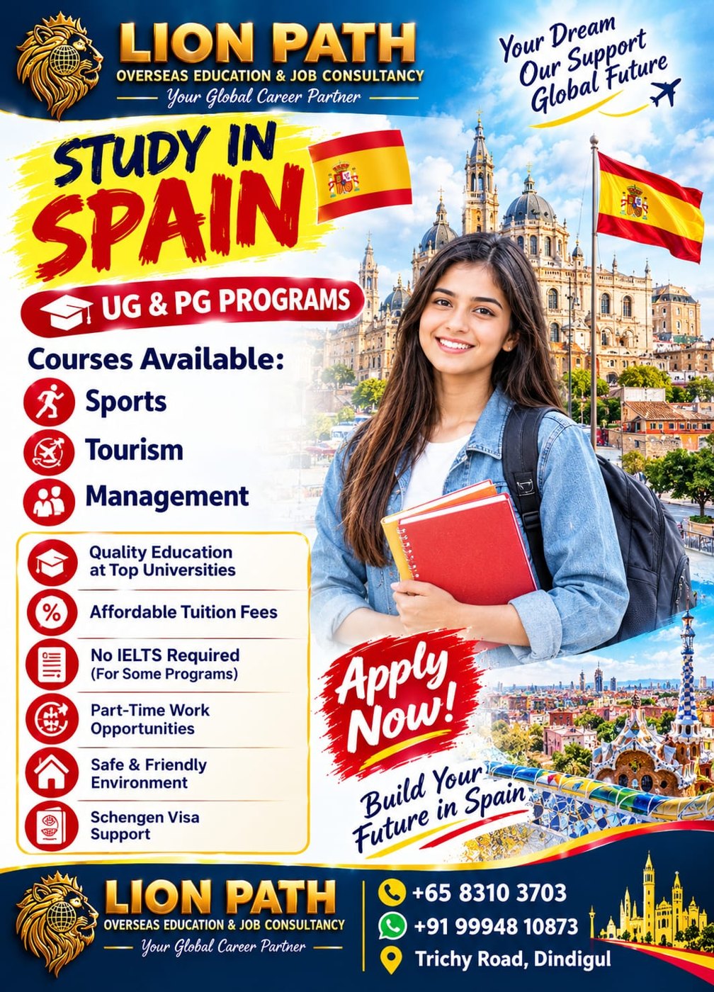 Study in Spain promotion poster